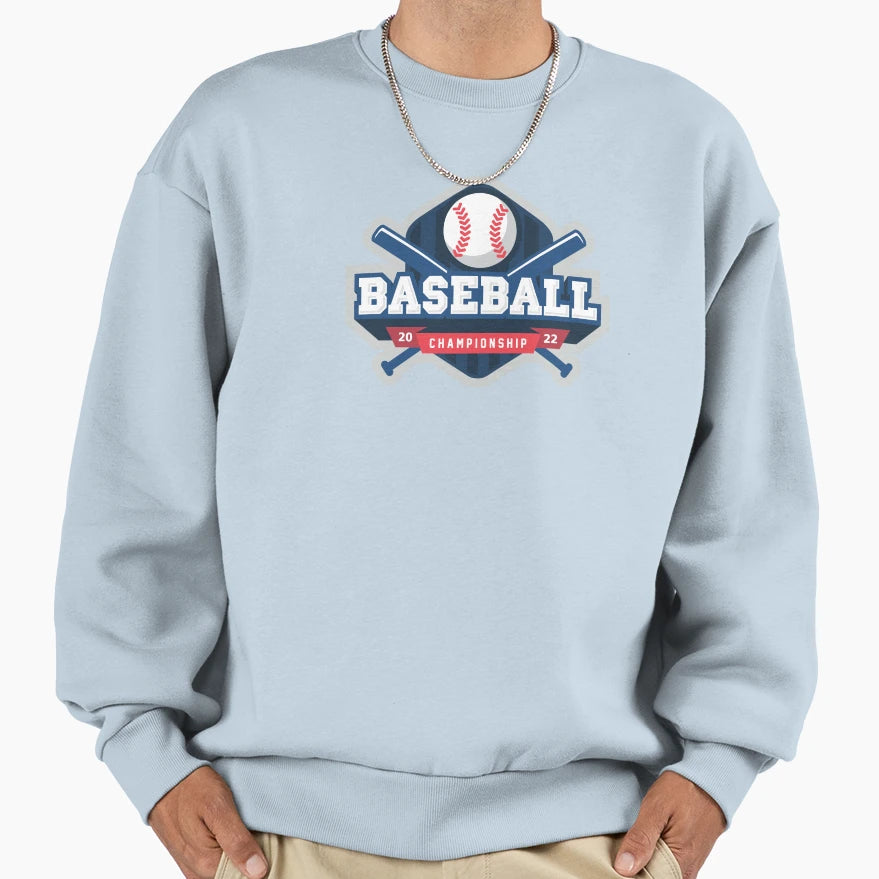 Baseball Sweatshirt - Minimalist Print Unisex - T-Shirt, Sweatshirt, Hoodie