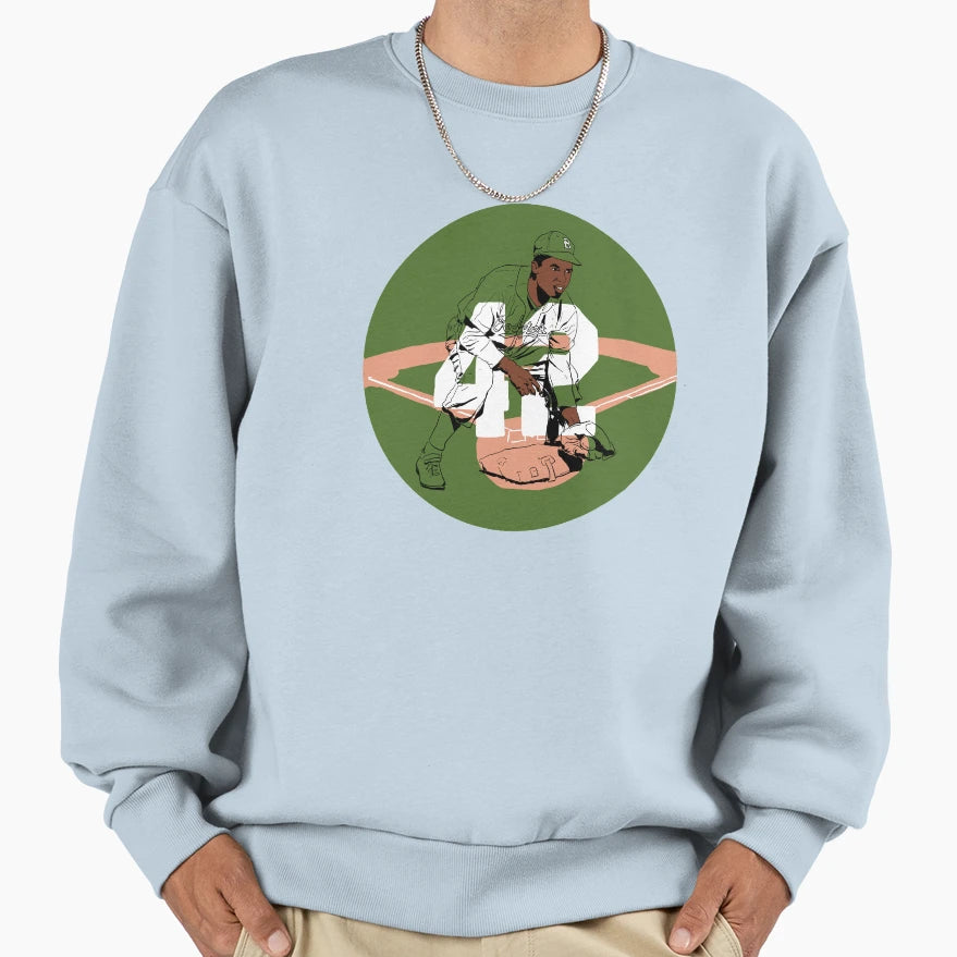 Jackie Robinson Tribute Sweatshirt - Minimalist Print Unisex - T-Shirt, Sweatshirt, Hoodie