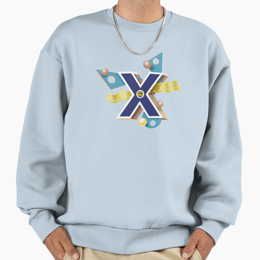 Letter X Sweatshirt - Unique Graphic for Adults - T-Shirt, Sweatshirt, Hoodie