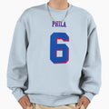 Julius Erving Dr J Team Jersey No 6 Sweatshirt - Graphic Print Men Women - T-Shirt, Sweatshirt, Hoodie