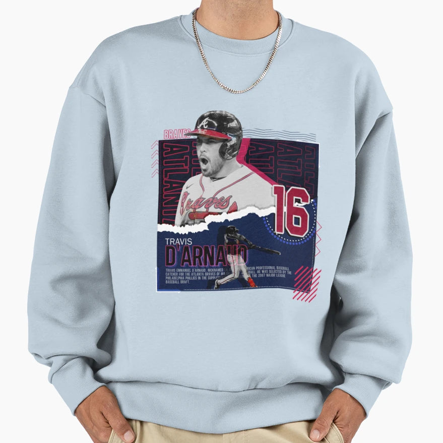 Travis Darnaud Baseball Sweatshirt - Graphic Print Men Women - T-Shirt, Sweatshirt, Hoodie