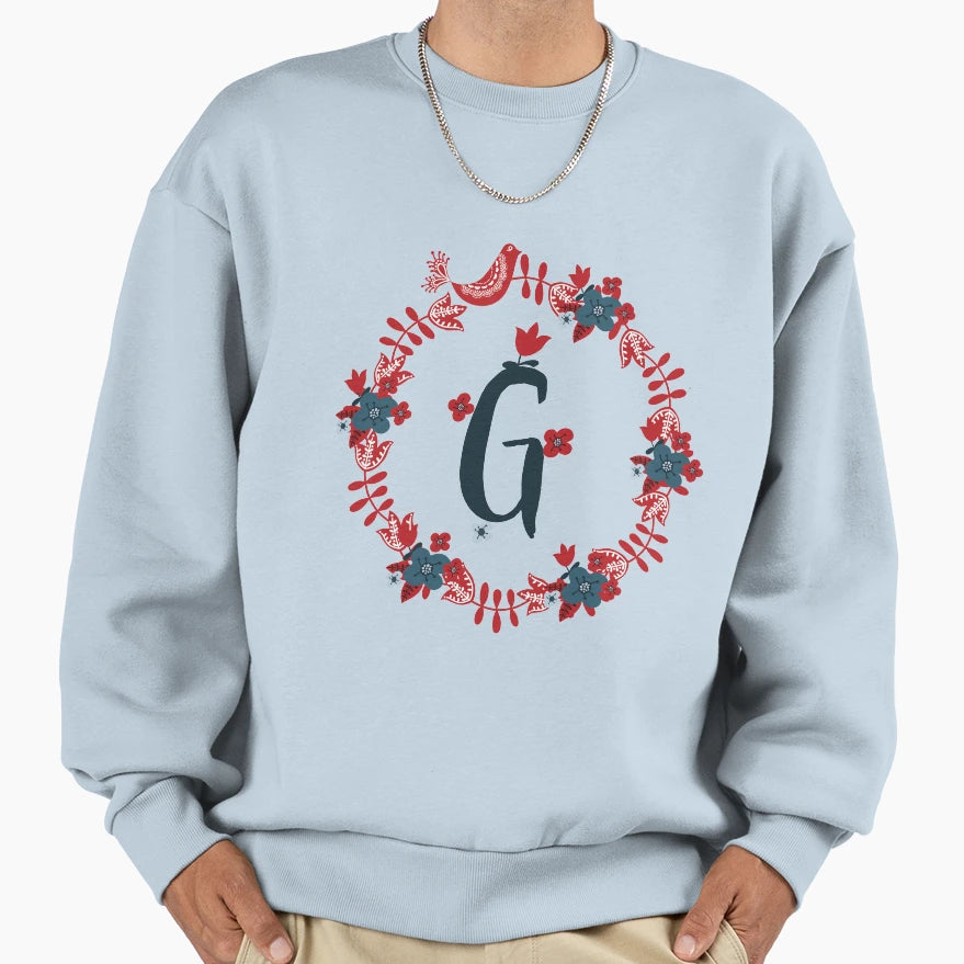 Scandinavian Monogram G Sweatshirt - Streetwear Style Men Women - T-Shirt, Sweatshirt, Hoodie