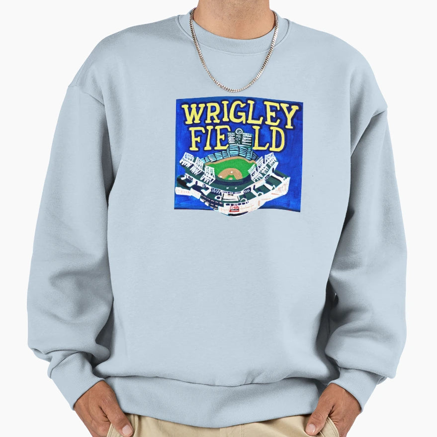 Wrigley Field Sweatshirt - Casual Everyday Wear Unisex - T-Shirt, Sweatshirt, Hoodie