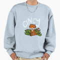 Cincy Tiger White Sweatshirt - Trendy Graphic for Adults - T-Shirt, Sweatshirt, Hoodie
