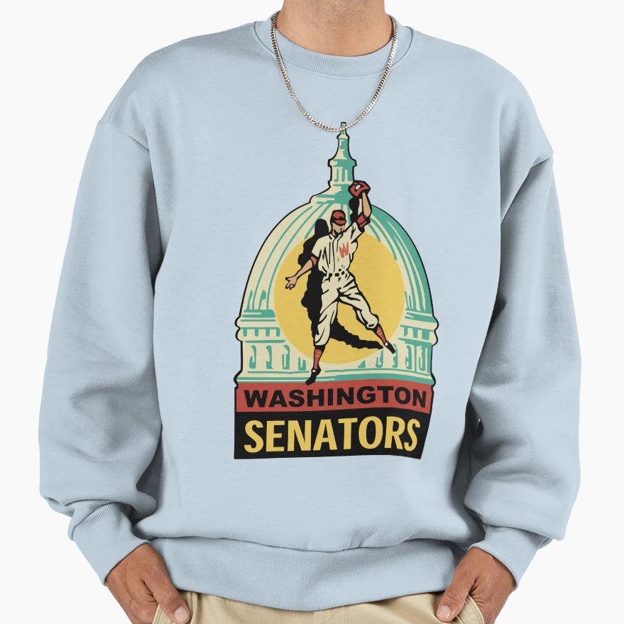 Senators Baseball Sweatshirt - Graphic Print Unisex - T-Shirt, Sweatshirt, Hoodie
