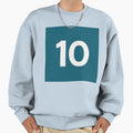 Number Ten Sweatshirt - Minimalist Print Men Women - T-Shirt, Sweatshirt, Hoodie