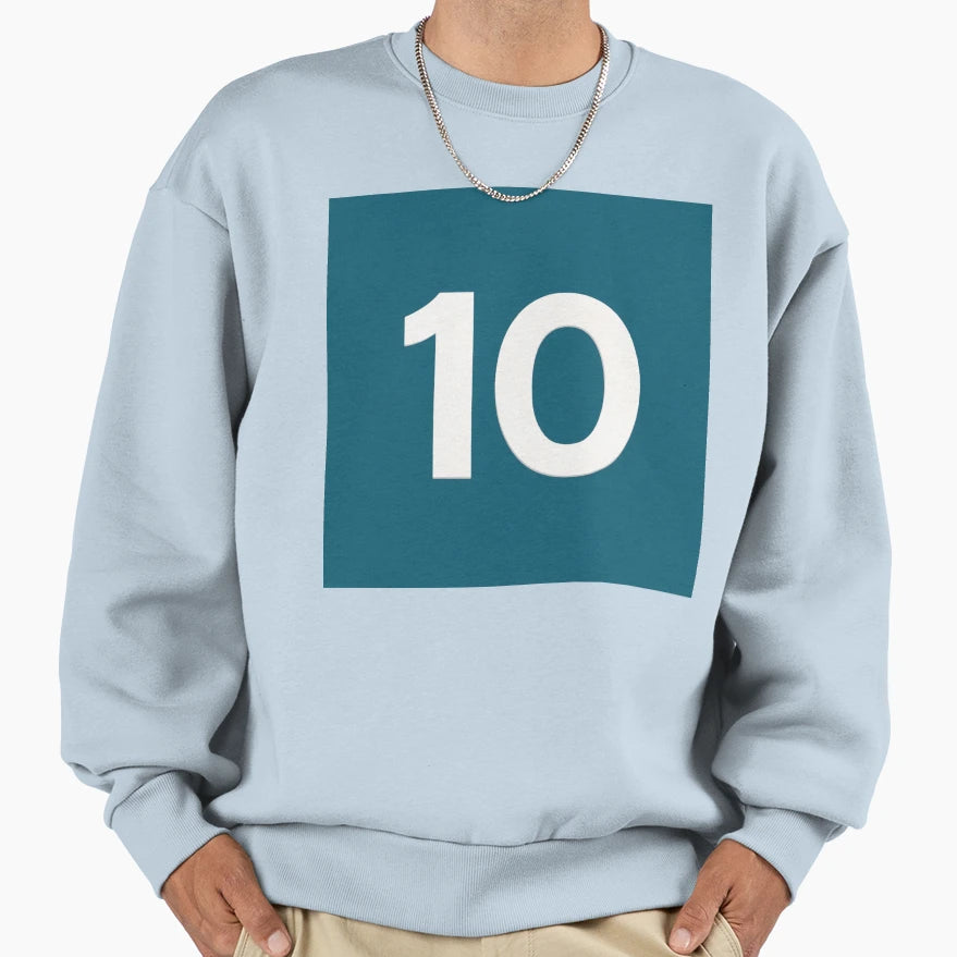 Number Ten Sweatshirt - Minimalist Print Men Women - T-Shirt, Sweatshirt, Hoodie