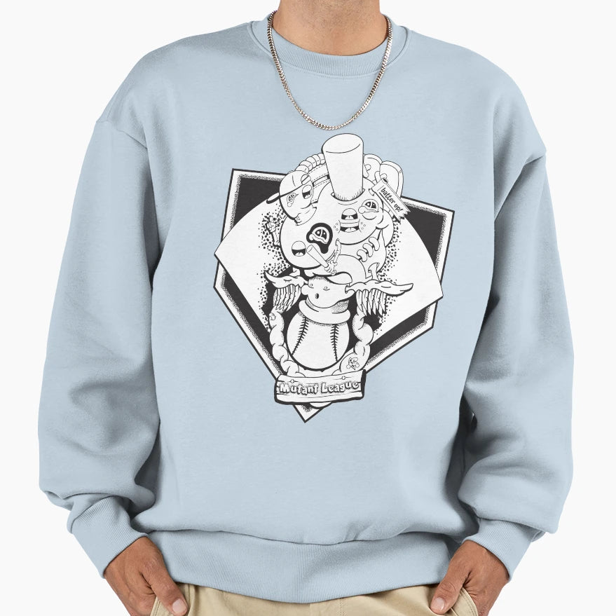 Mutant League Baseball Sweatshirt - Graphic Print Men Women - T-Shirt, Sweatshirt, Hoodie