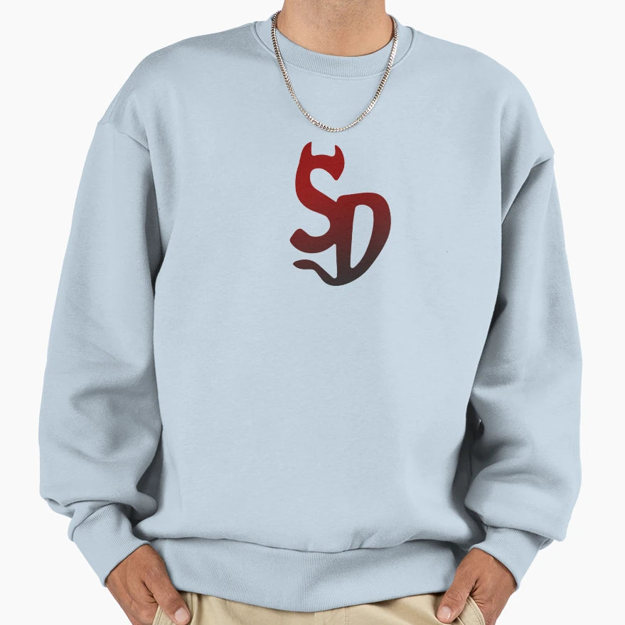 Sd Devile Gradient Sweatshirt - Trendy Graphic Men Women - T-Shirt, Sweatshirt, Hoodie