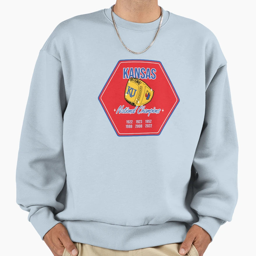 Kansas National Champs Sweatshirt - Fun Novelty Design Men Women - T-Shirt, Sweatshirt, Hoodie