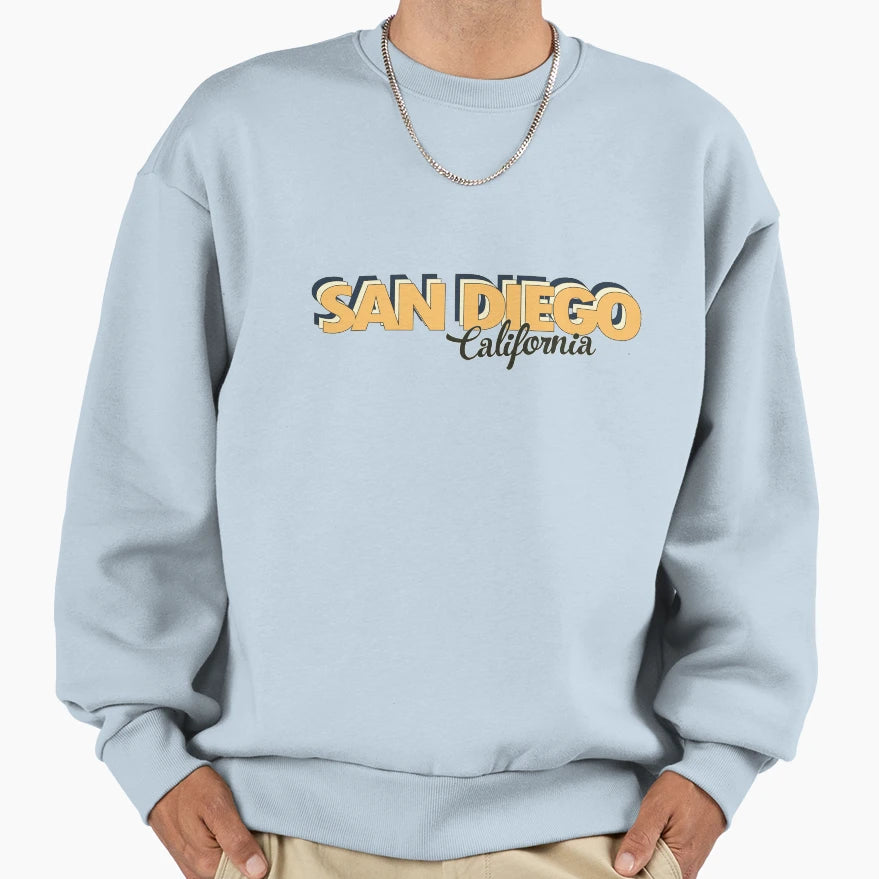 San Diego California Sweatshirt - Trendy Graphic Unisex - T-Shirt, Sweatshirt, Hoodie