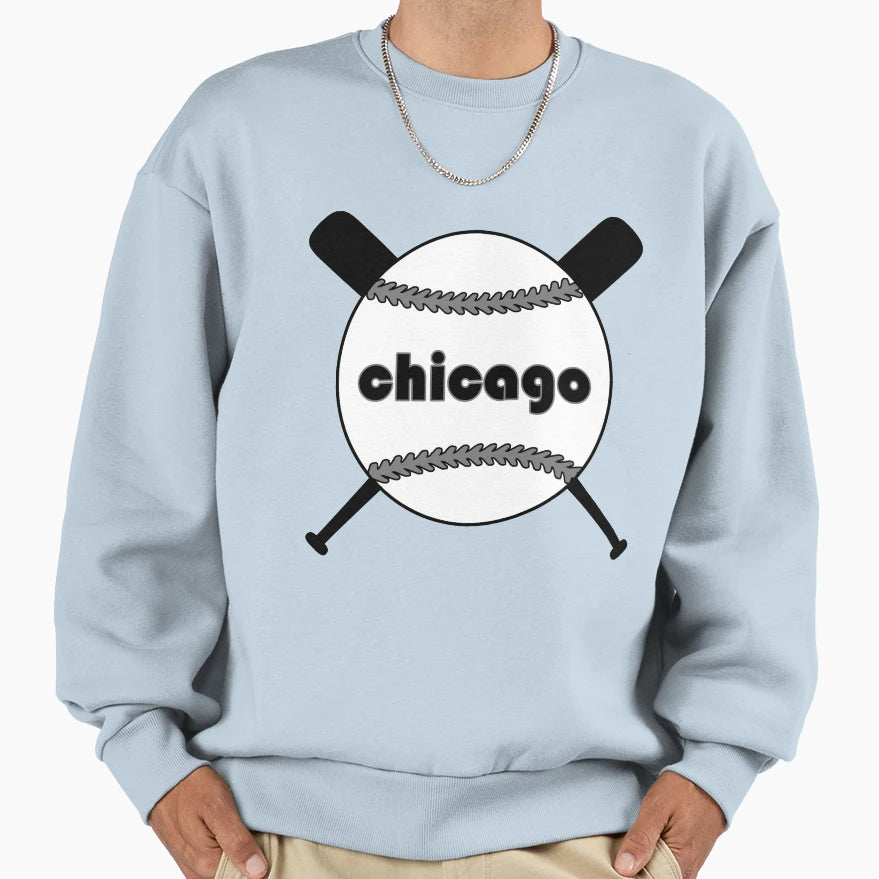 Southside Chicago Throwback Baseball Sweatshirt - Graphic Print for Adults - T-Shirt, Sweatshirt, Hoodie