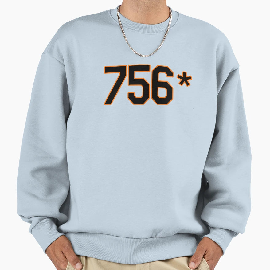 Steroid Era 756 Is Not Home Run Sweatshirt - Custom Art Print Men Women - T-Shirt, Sweatshirt, Hoodie