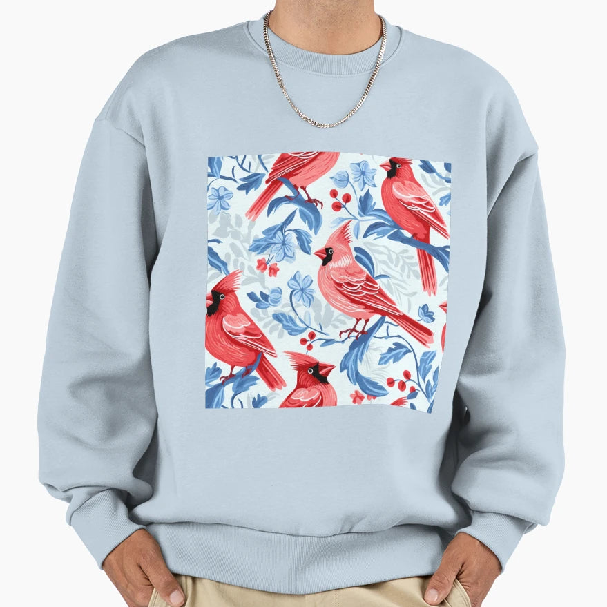 Cardinals Digital Pattern Sweatshirt - Casual Everyday Wear Men Women - T-Shirt, Sweatshirt, Hoodie