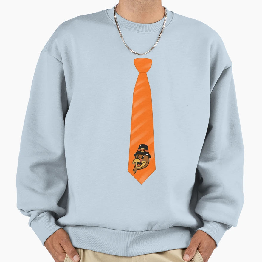Thanksgiving Tie Funny Sweatshirt - Fun Novelty Design for Adults - T-Shirt, Sweatshirt, Hoodie