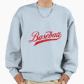 Baseball Swish Red Old School Sweatshirt - Trendy Graphic Unisex - T-Shirt, Sweatshirt, Hoodie