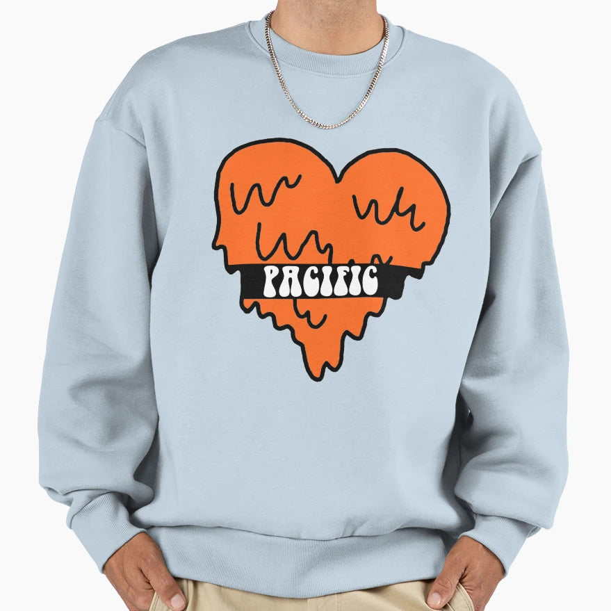 University Pacific Heart Sweatshirt - Graphic Print Men Women - T-Shirt, Sweatshirt, Hoodie