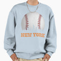 New York Skyline City Baseball Sweatshirt - Streetwear Style for Adults - T-Shirt, Sweatshirt, Hoodie