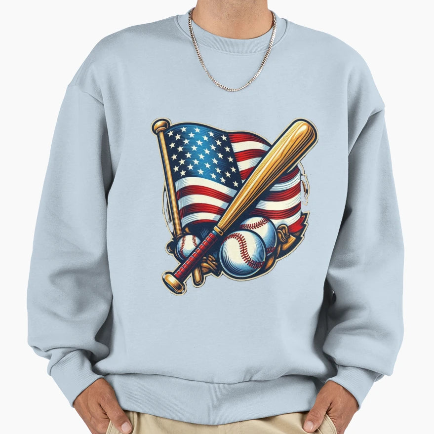 Baseball Nation Sweatshirt - Casual Everyday Wear Men Women - T-Shirt, Sweatshirt, Hoodie