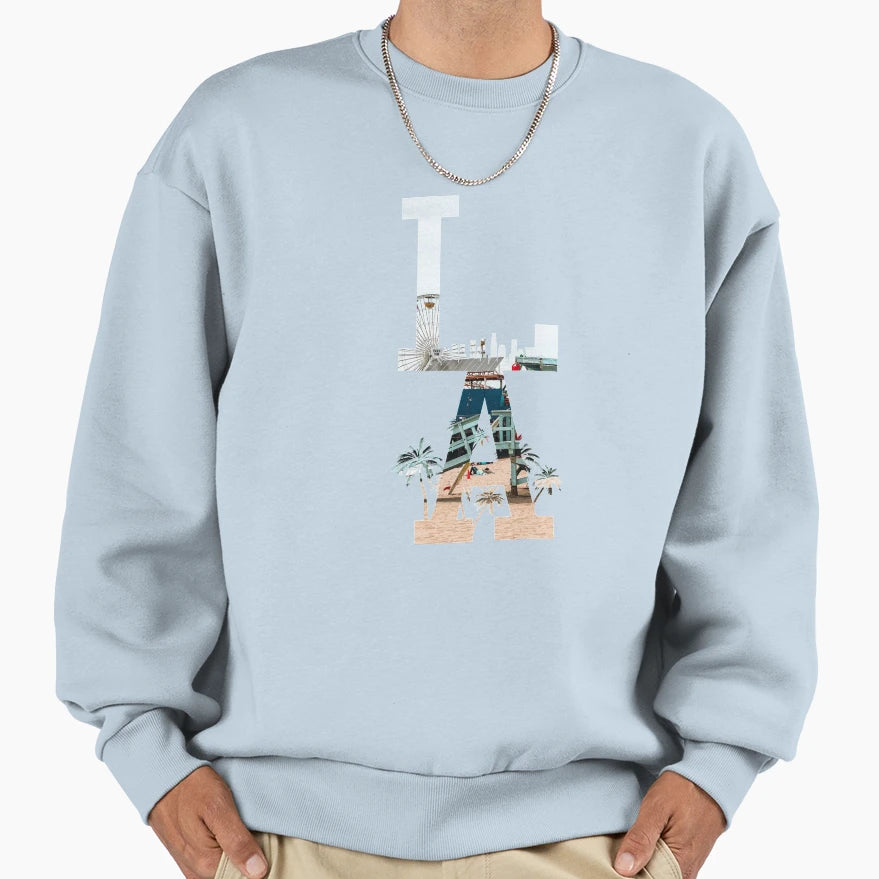 Los Angeles California Love Sweatshirt - Aesthetic Graphic for Adults - T-Shirt, Sweatshirt, Hoodie