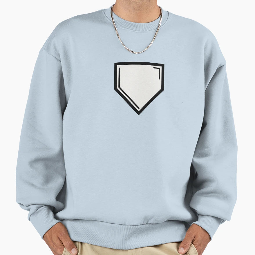 Baseball Home Plate Sweatshirt - Custom Art Print Unisex - T-Shirt, Sweatshirt, Hoodie
