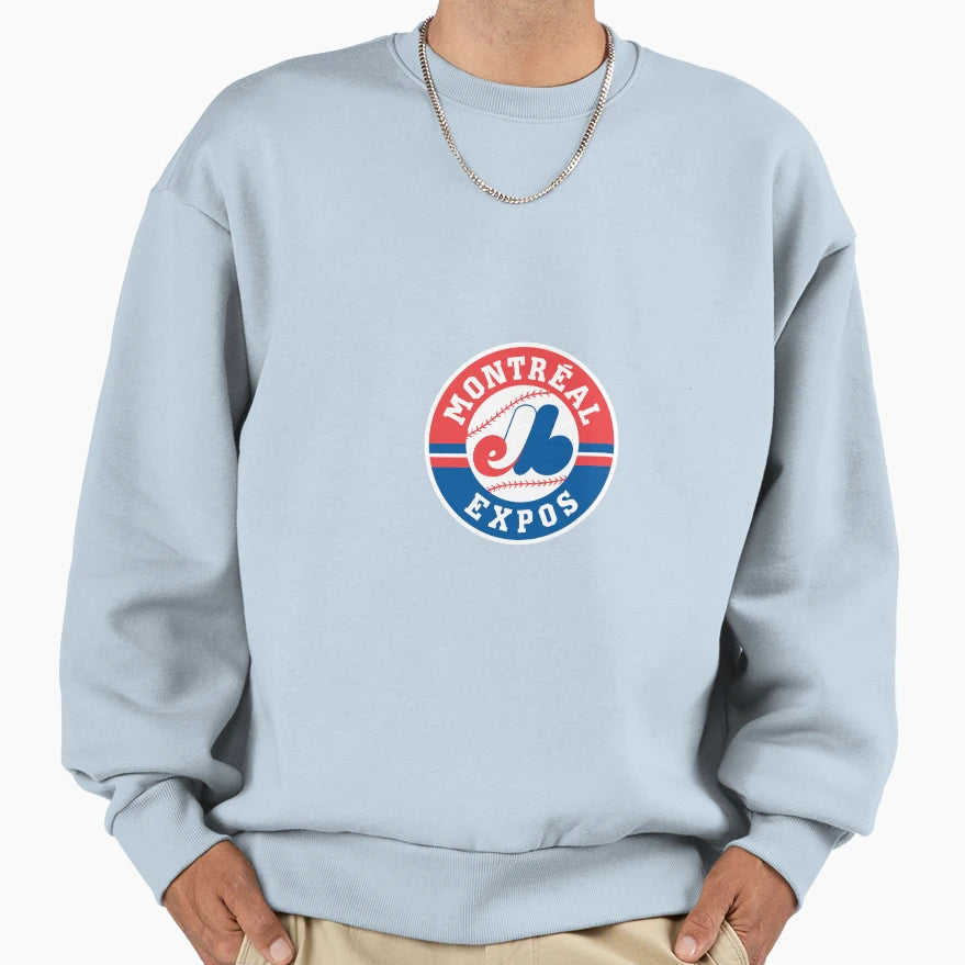 Montreal Expos Logo Sweatshirt - Casual Everyday Wear for Adults - T-Shirt, Sweatshirt, Hoodie