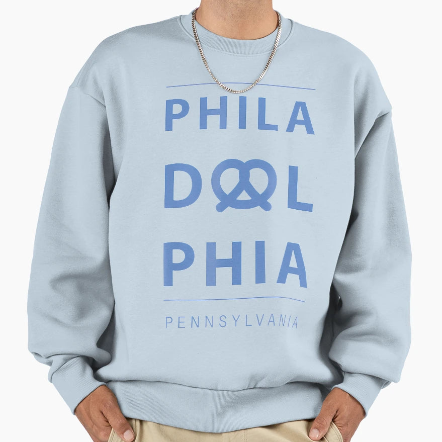 Philadelphia Pretzel Pennsylvania Sweatshirt - Trendy Graphic Unisex - T-Shirt, Sweatshirt, Hoodie