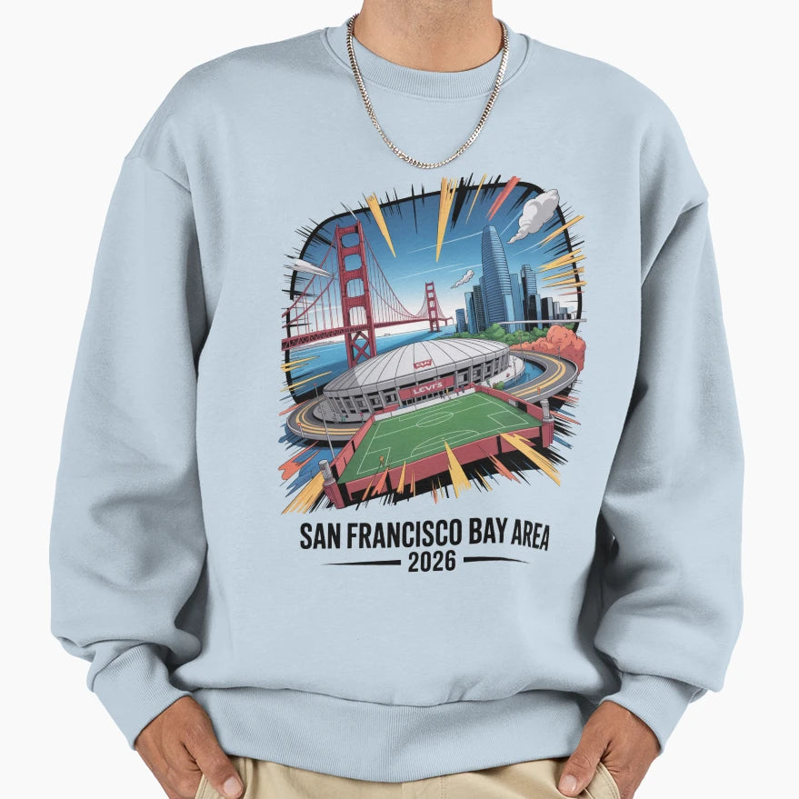 San Francisco Bay Area Golden Gate T-Shirt - Aesthetic Graphic Unisex - T-Shirt, Sweatshirt, Hoodie