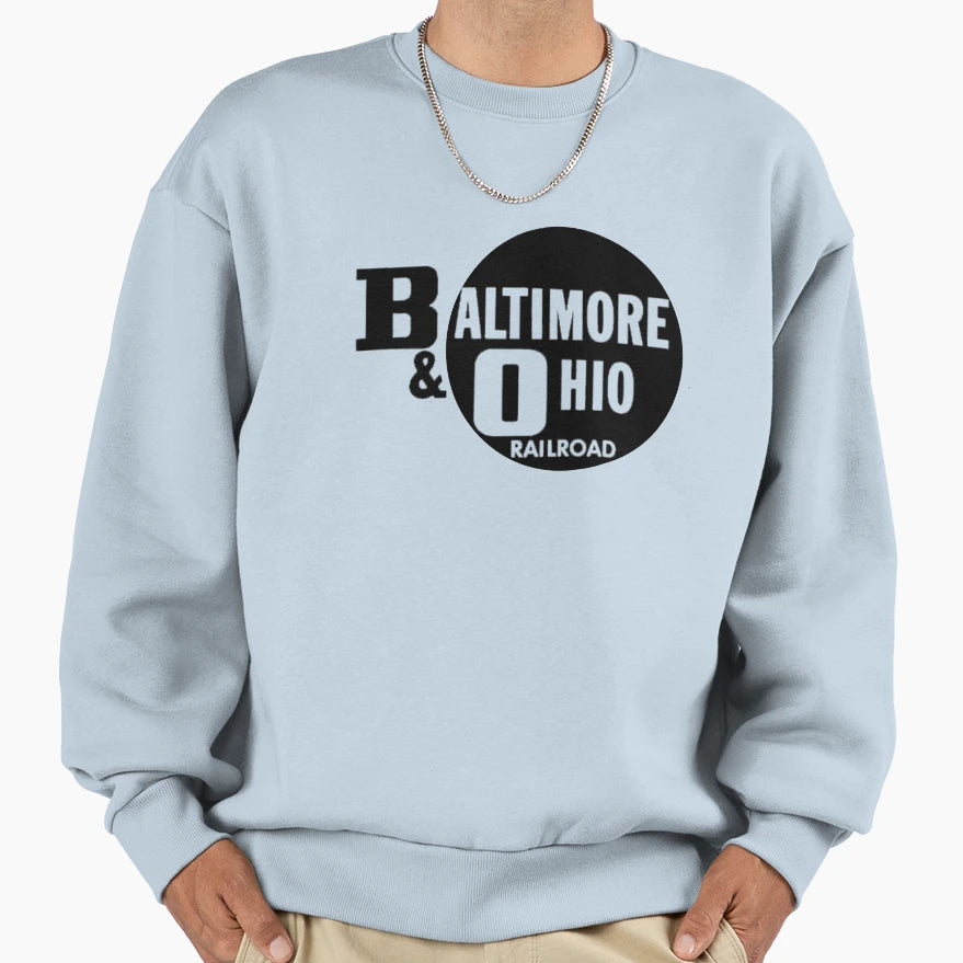 Baltimore And Ohio Railroad Sweatshirt - Custom Art Print Men Women - T-Shirt, Sweatshirt, Hoodie