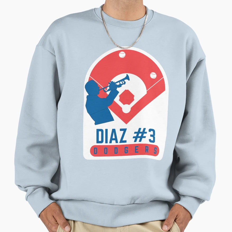 Edwin Diaz 3 Los Angeles Dodgers Sweatshirt - Custom Art Print Unisex - T-Shirt, Sweatshirt, Hoodie