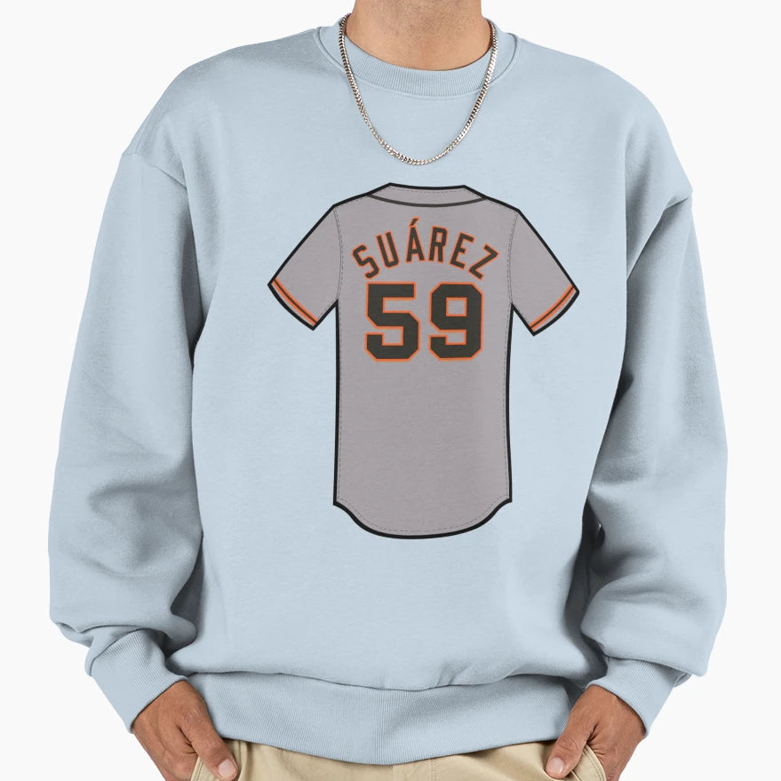 Andrew Suarez Jersey Sweatshirt - Minimalist Print for Adults - T-Shirt, Sweatshirt, Hoodie