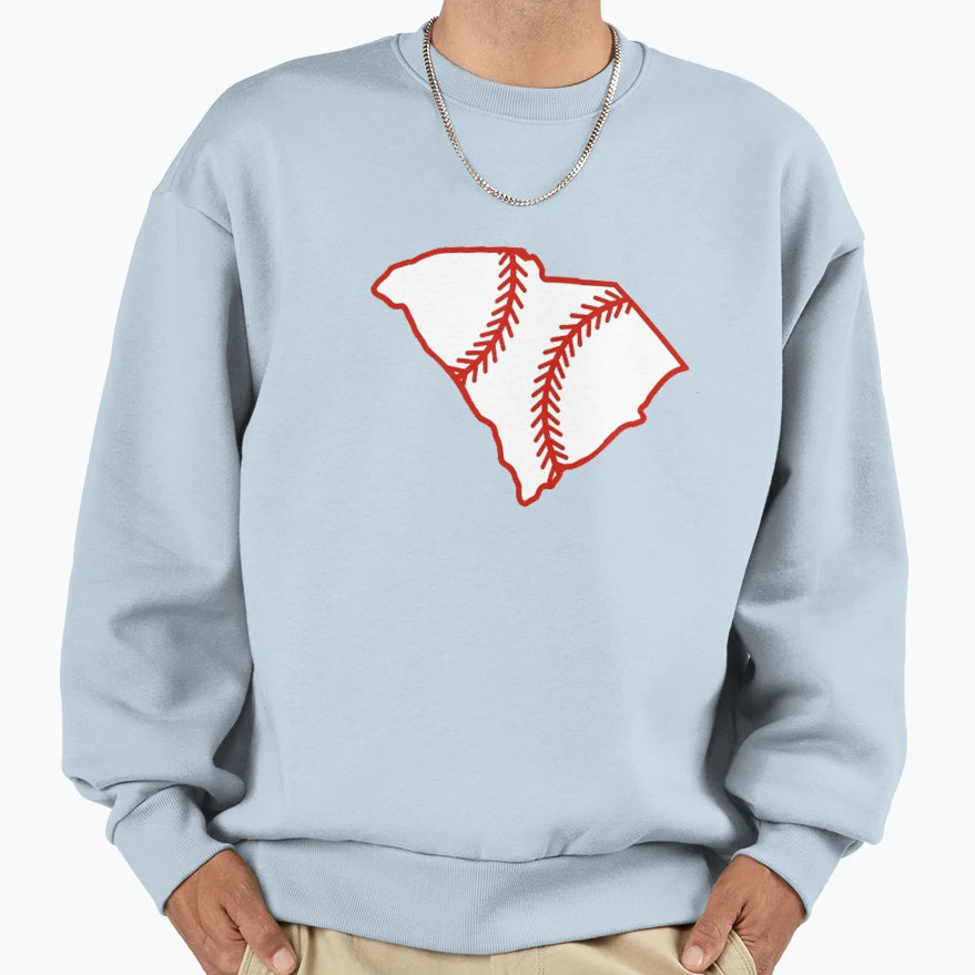 South Carolina State Outline Sweatshirt - Minimalist Print for Adults - T-Shirt, Sweatshirt, Hoodie
