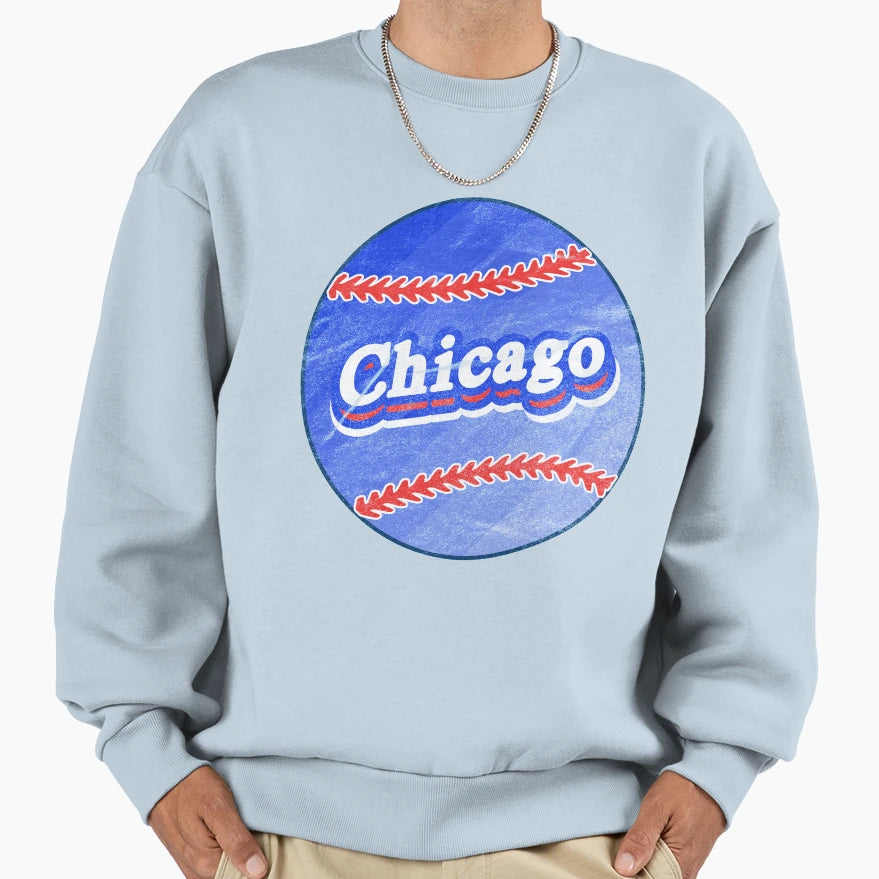Chicago Baseball Sweatshirt - Novelty Apparel for Adults - T-Shirt, Sweatshirt, Hoodie