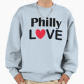 Philadelphia Philly Love Art Sweatshirt - Minimalist Print Men Women - T-Shirt, Sweatshirt, Hoodie
