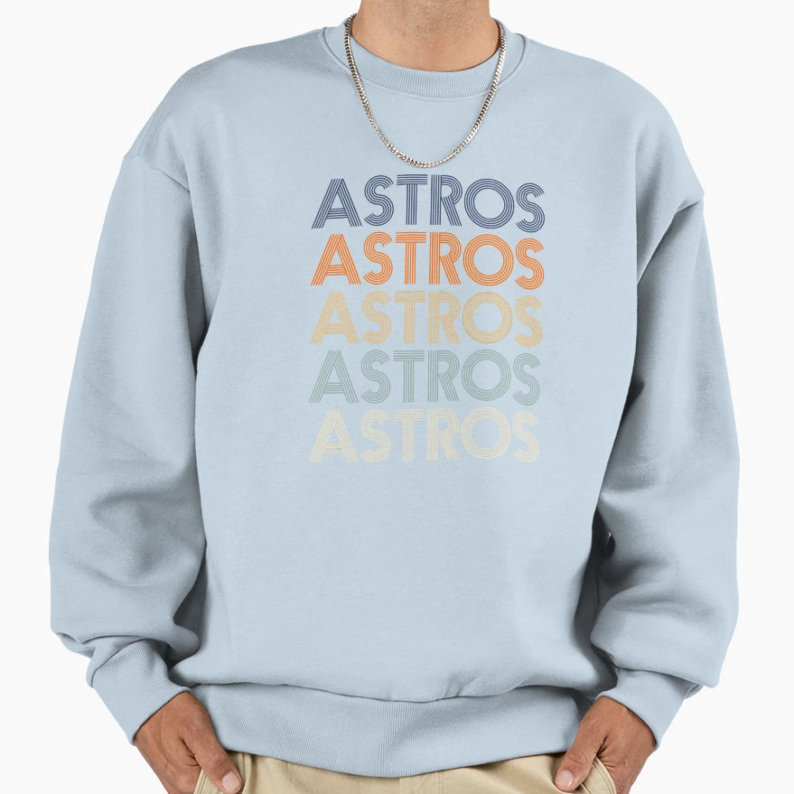 Astros Name Throwback 70S 80S Gift Sweatshirt - Trendy Graphic Unisex - T-Shirt, Sweatshirt, Hoodie