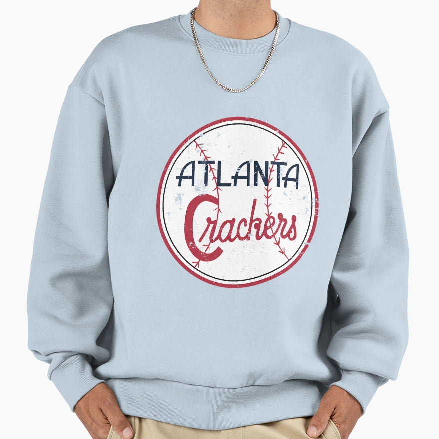 Atlanta Crackers Defunct Baseball Sweatshirt - Custom Art Print Men Women - T-Shirt, Sweatshirt, Hoodie