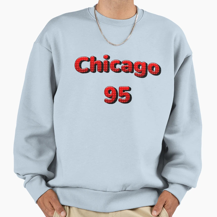 Chicago 95 Sweatshirt - Custom Art Print for Adults - T-Shirt, Sweatshirt, Hoodie