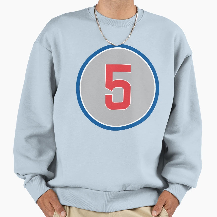 Albert Almora 5 Jersey Number Sweatshirt - Unique Graphic for Adults - T-Shirt, Sweatshirt, Hoodie