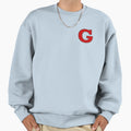 G Initial Letter Patch Sweatshirt - Unique Graphic Men Women - T-Shirt, Sweatshirt, Hoodie