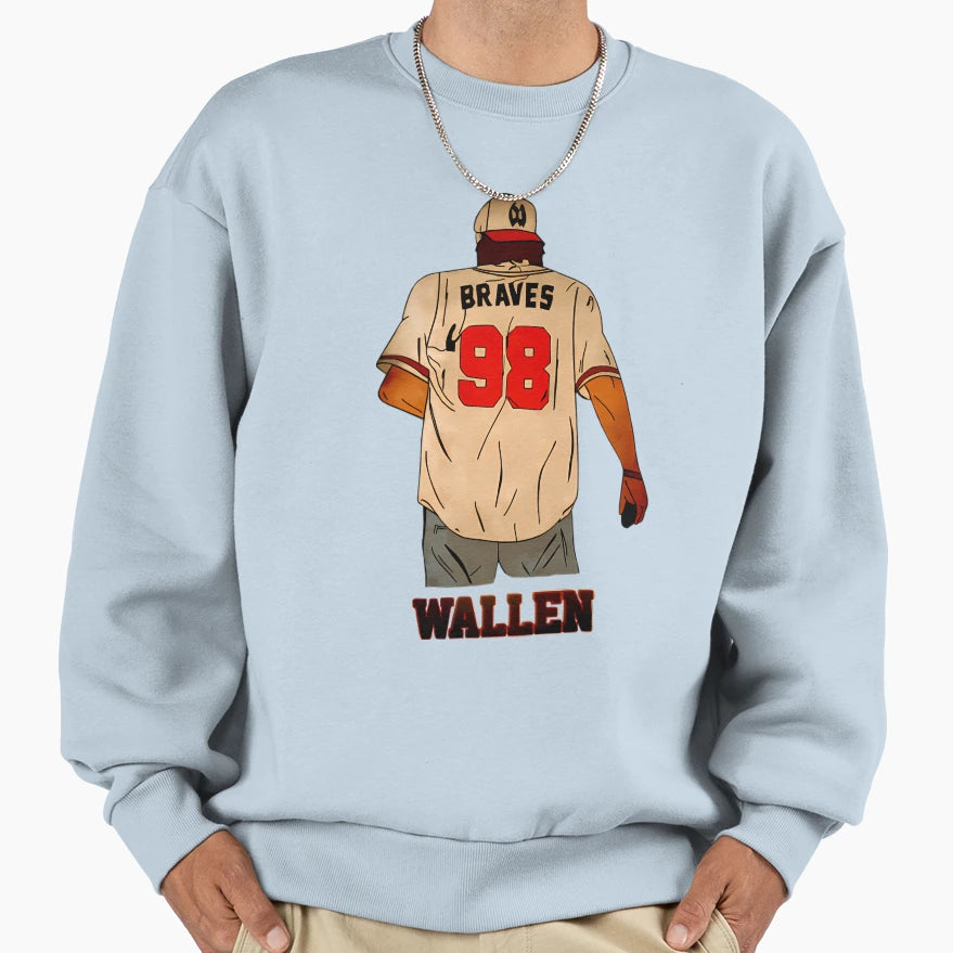 Braves 98 Morgan Wallen Vol 01 Sweatshirt - Minimalist Print Men Women - T-Shirt, Sweatshirt, Hoodie