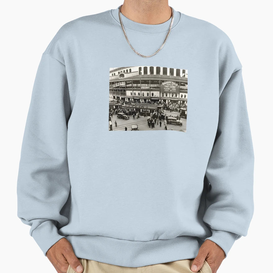 Wrigley Field Sweatshirt - Unique Graphic Men Women - T-Shirt, Sweatshirt, Hoodie