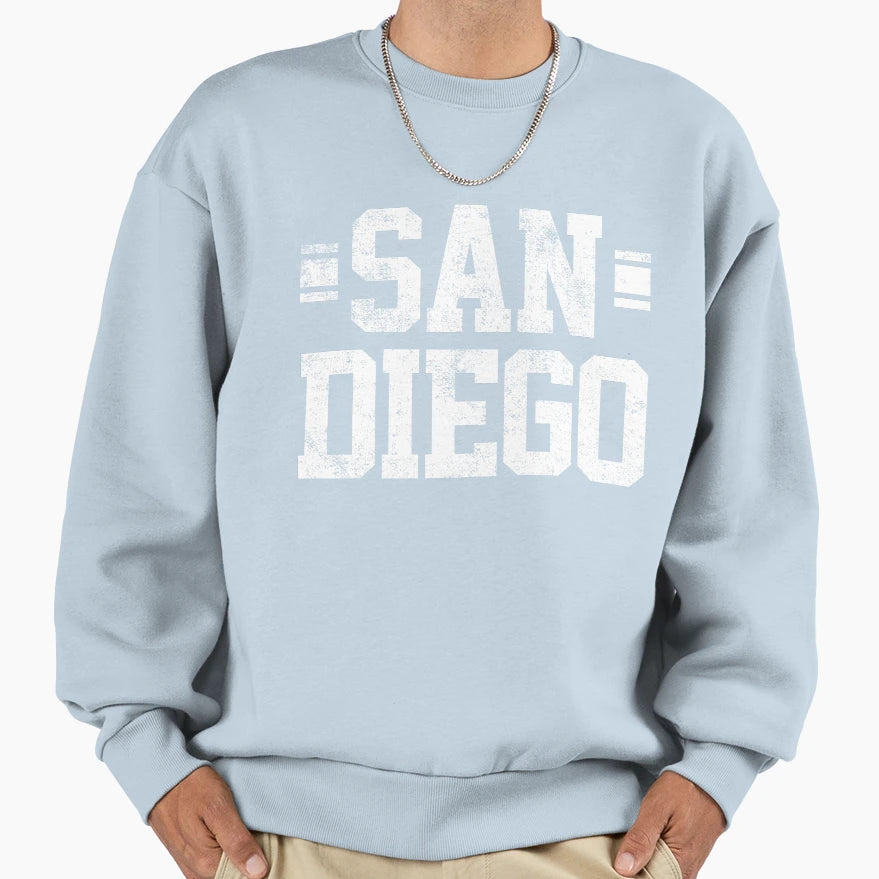 San Diego Travel Souvenir Sweatshirt - Minimalist Print for Adults - T-Shirt, Sweatshirt, Hoodie