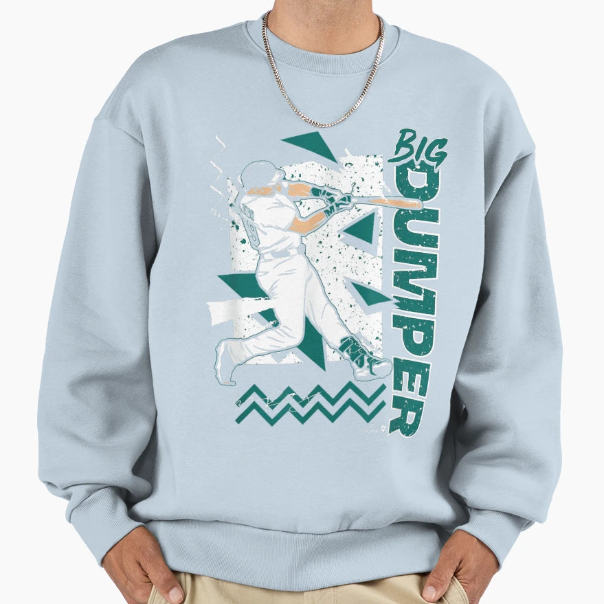Big Dumper Baseball Swing Art Sweatshirt - Custom Art Print for Adults - T-Shirt, Sweatshirt, Hoodie