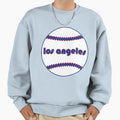Los Angeles Throwback Baseball Sweatshirt - Graphic Print Unisex - T-Shirt, Sweatshirt, Hoodie