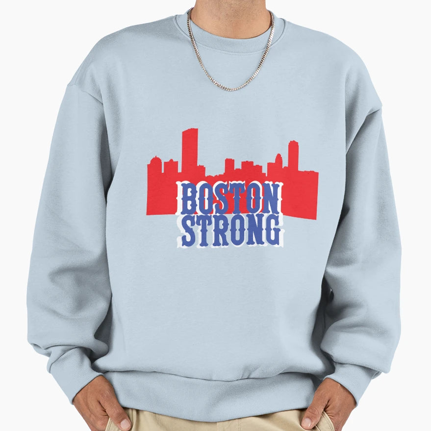 Boston Strong Sweatshirt - Custom Art Print Unisex - T-Shirt, Sweatshirt, Hoodie