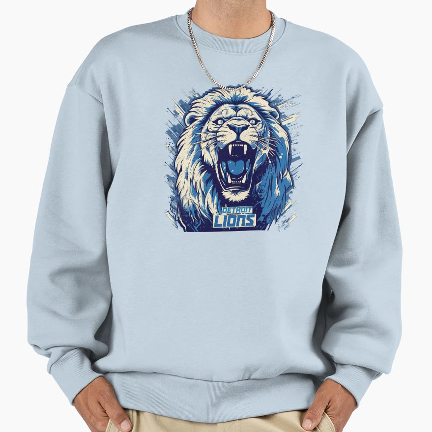 Detroit Lions Football Sweatshirt - Casual Everyday Wear Unisex - T-Shirt, Sweatshirt, Hoodie