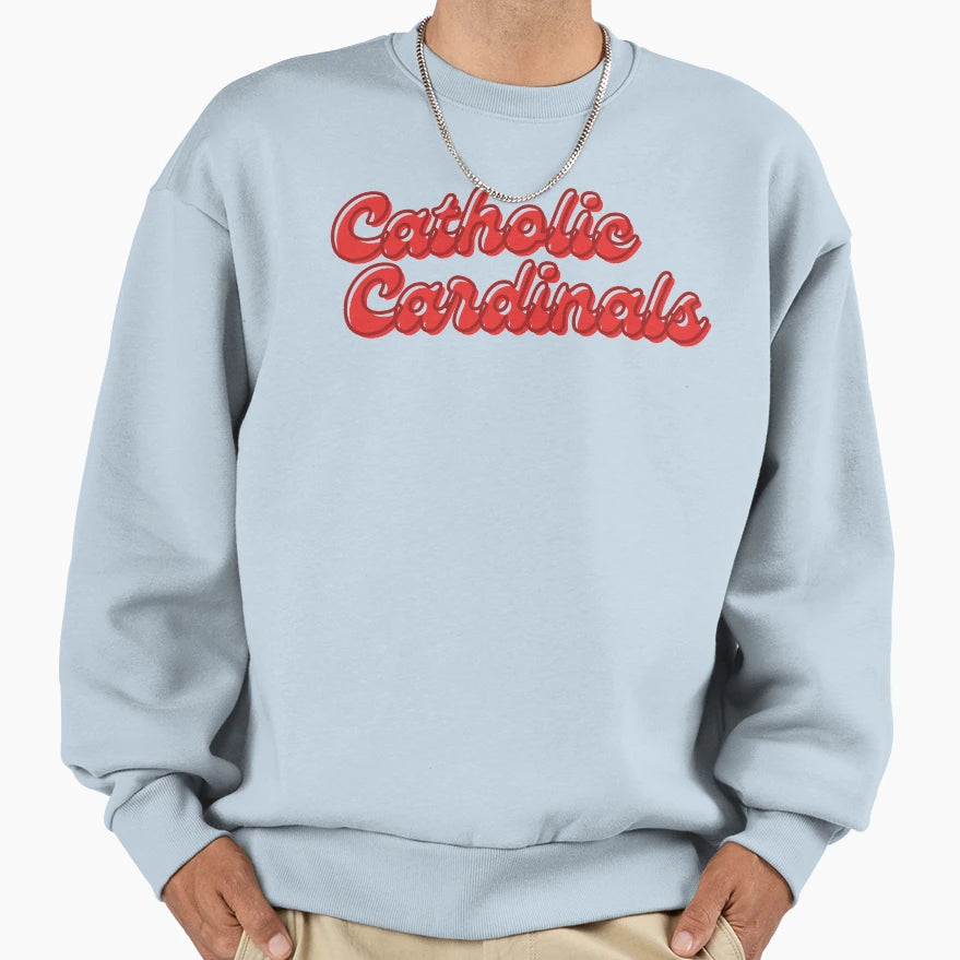 Groovy Catholic University Sweatshirt - Streetwear Style Men Women - T-Shirt, Sweatshirt, Hoodie