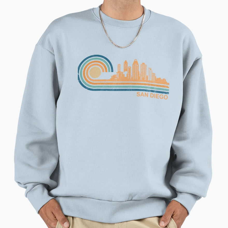 San Diego Skyline San Diego Fan Sweatshirt - Streetwear Style Unisex - T-Shirt, Sweatshirt, Hoodie