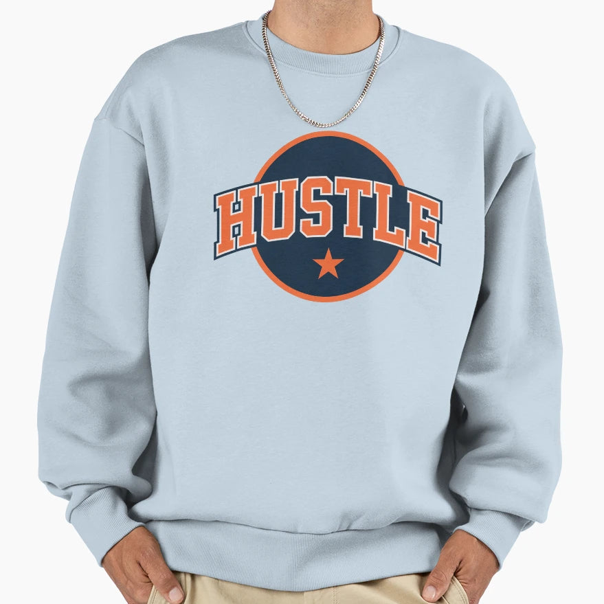 Hustle Varsity College Athletic Sweatshirt - Casual Everyday Wear Unisex - T-Shirt, Sweatshirt, Hoodie