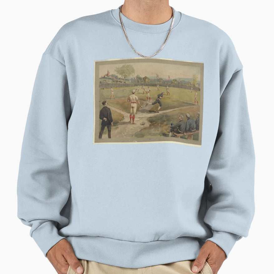 Early Baseball Scene Sweatshirt - Streetwear Style Men Women - T-Shirt, Sweatshirt, Hoodie